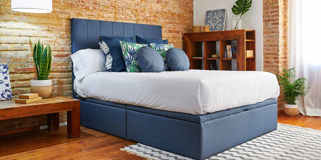 cama estilo griego con nórdico cama estilo griego con nórdico