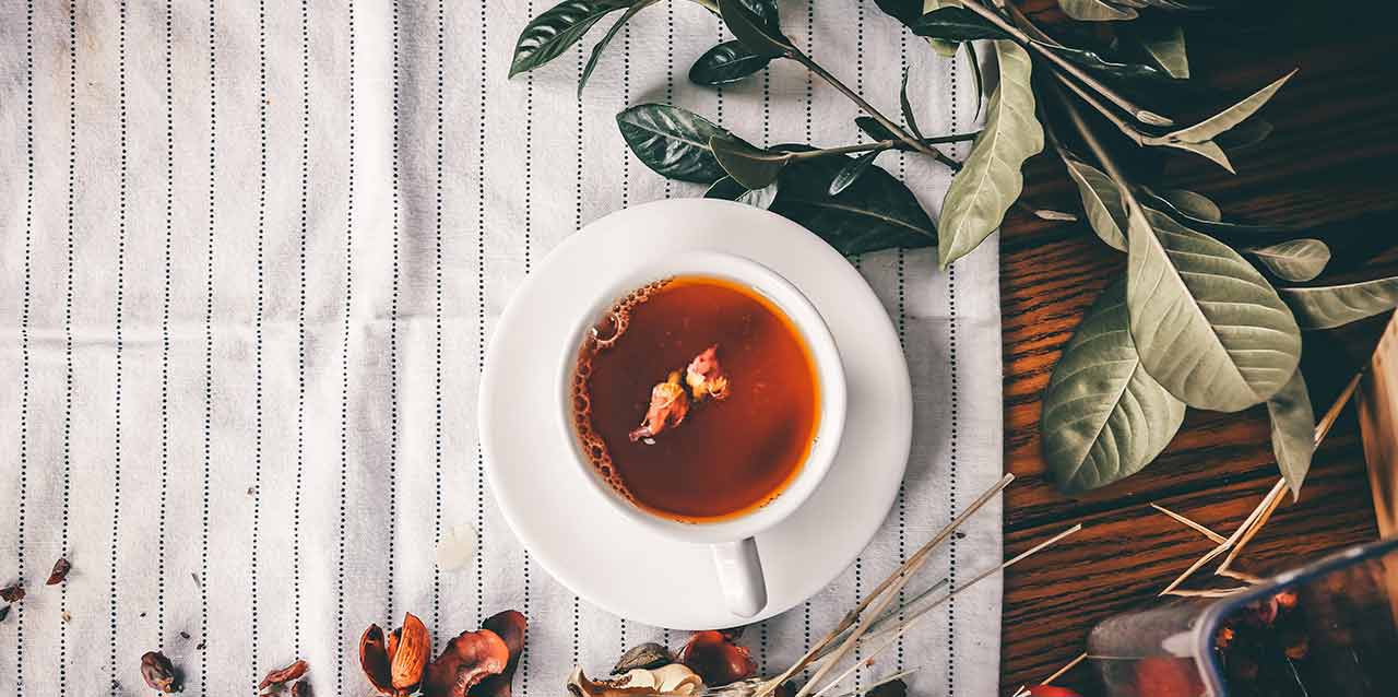 infusión de flores secas
