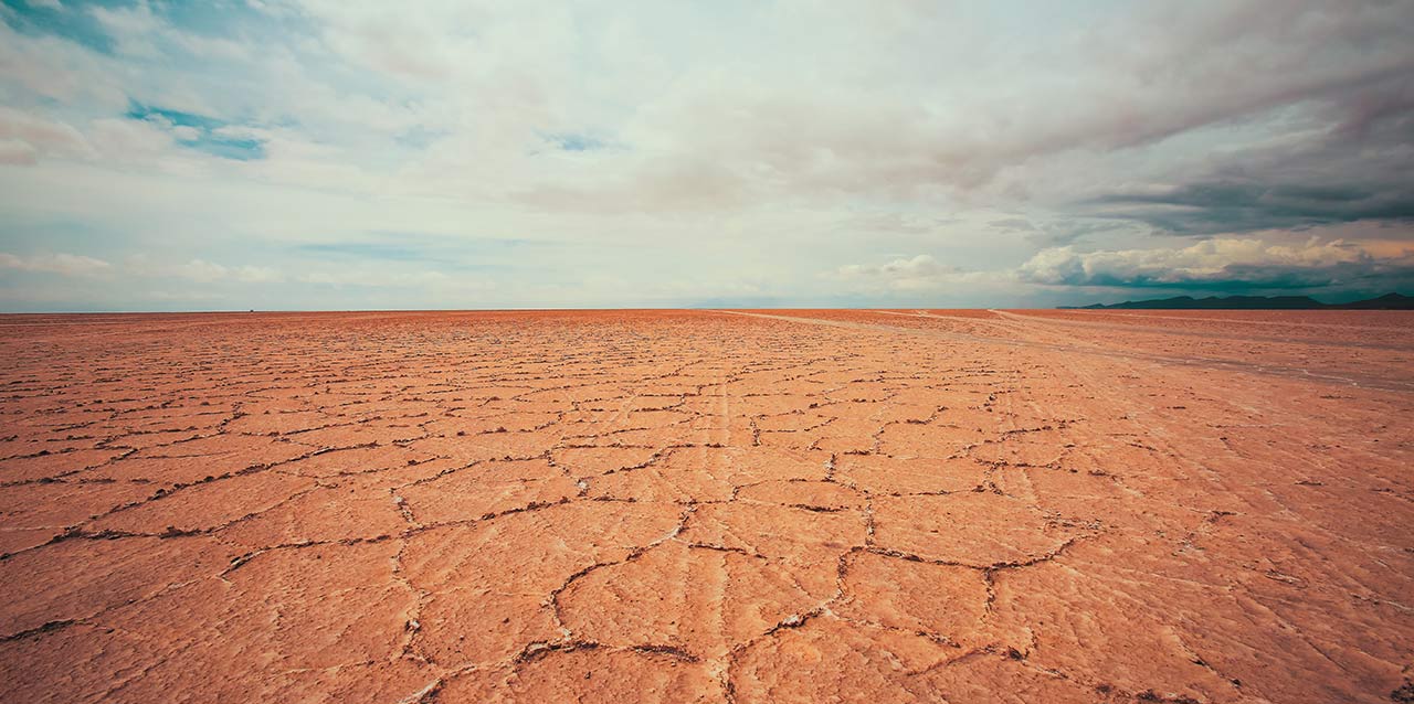 desierto de tierra seca