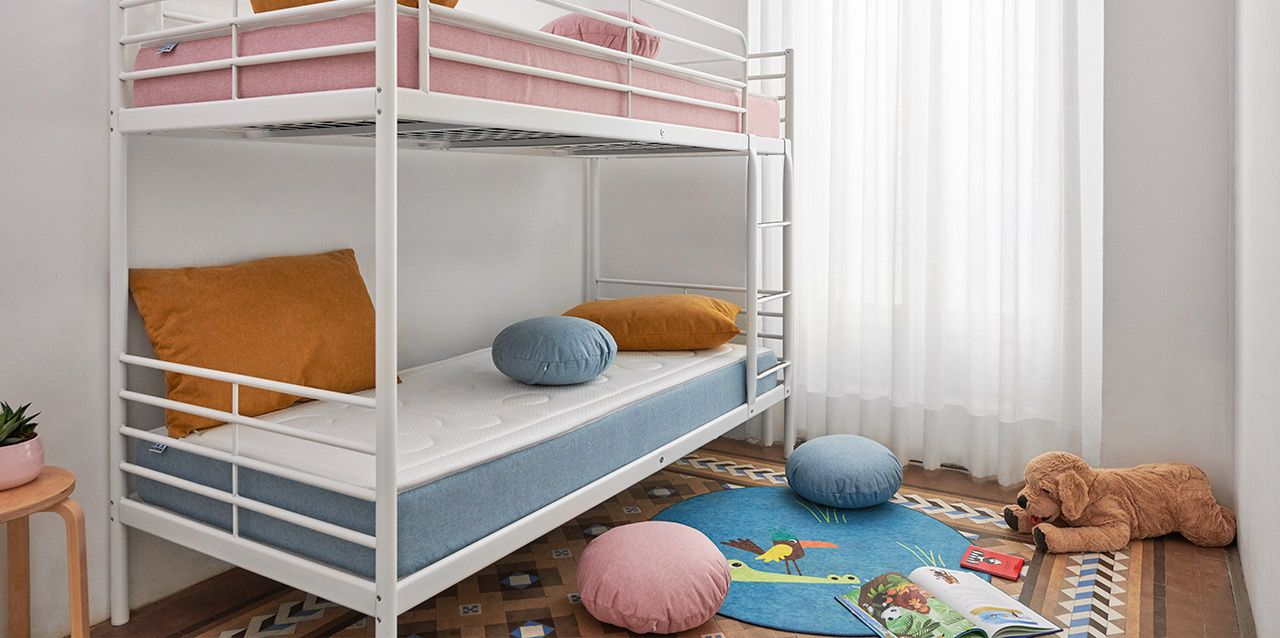 literas infantiles rosa y azul