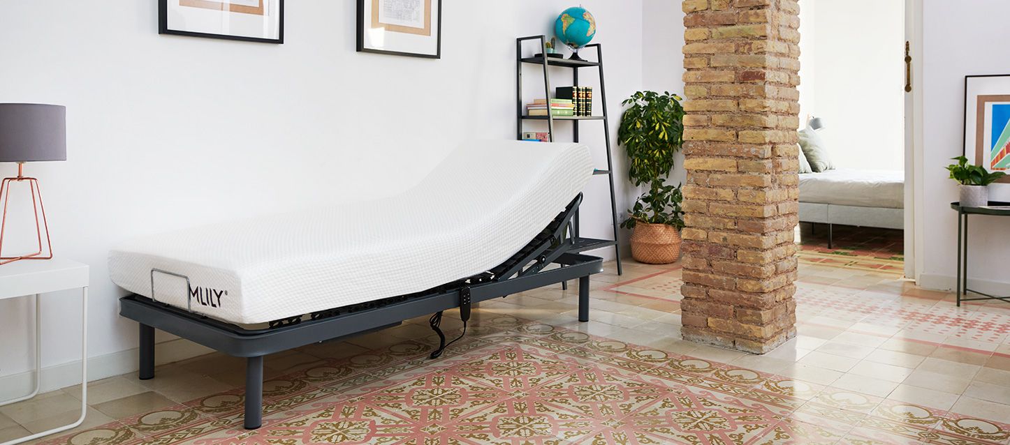 comprar somier, habitacion con somier articulados y colchon mlily